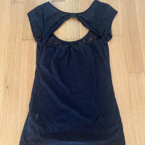 Tally Weijl blouse like new, size M, black with back opening