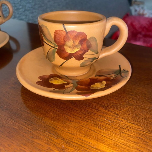 Clay coffee cups like new, set of two
