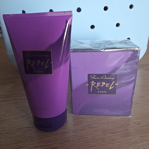 Avon Far Away Rebel set Eau de Parfum and body lotion new