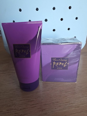 Avon Far Away Rebel set Eau de Parfum and body lotion new