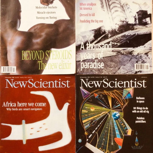 New Scientist magazine used, pack of 11 issues