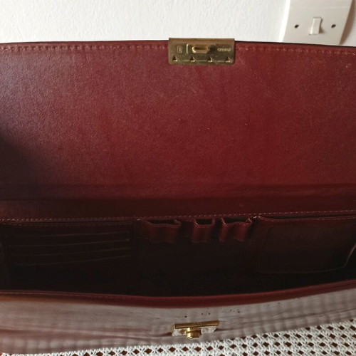 Leather Professional Briefcase Bordeaux used