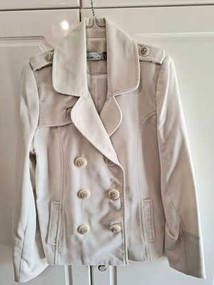 YSATIS White Ecru Jacket used, double button detail, size L