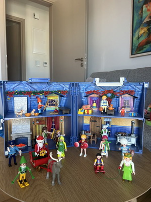 Playmobil 2008 συλλεκτικό χριστουγεννιάτικο σπιτάκι με φιγούρες