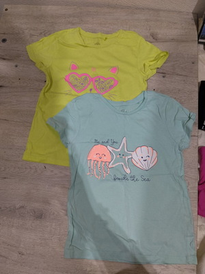 Cool Club short-sleeve t-shirt set like new, size 128 cm, girls