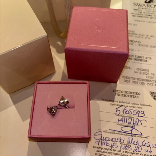 Mesmera silver Swarovski ring new, size 52