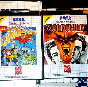 Wolfchild και Global Gladiators CIB - Sega Master System