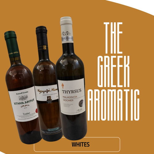 Collectible Greek White Wine Pack Malagousia Viognier Traminer