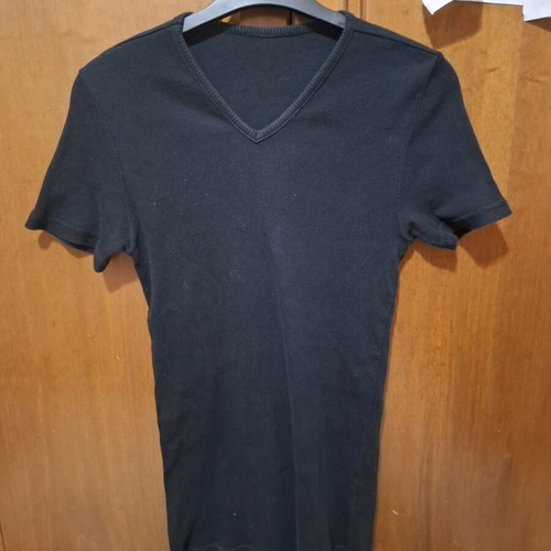 Short-sleeve shirt used, black, size S