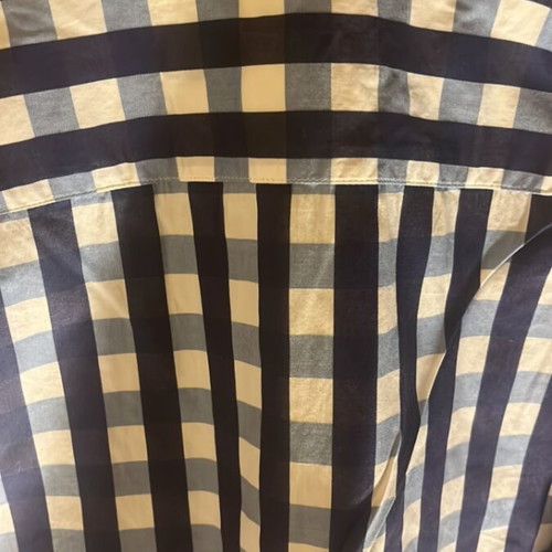 Vardas checked men's shirt used, size L, blue and turquoise