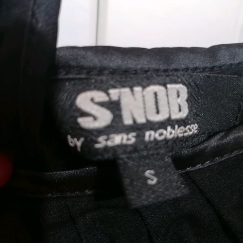 S'nob Black Strap Dress new, size S with embroidered beads