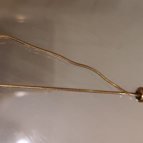Gold necklace made of stainless steel new with adjustable length