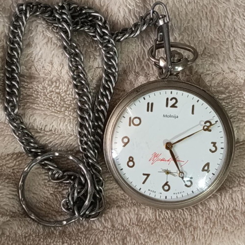 Pocket watch with Lenin engraving like new