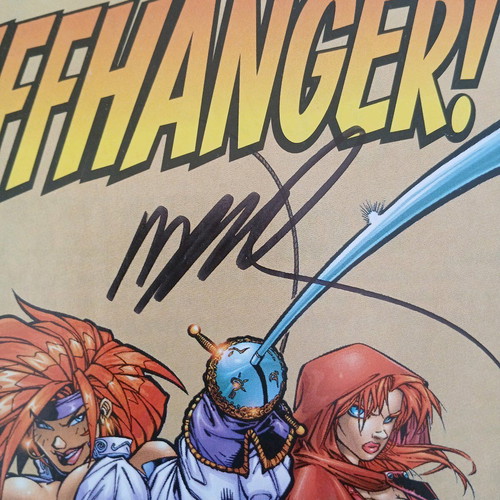 Cliffhanger #0 Exclusive Wizard Sketchbook used with Humberto Ramos signature