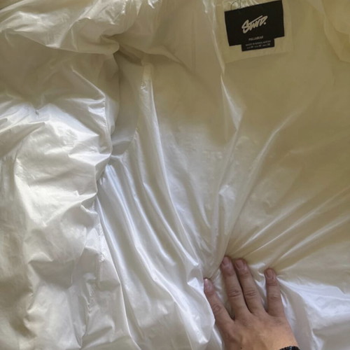STWD Puffer Jacket, white, size L, Pull & Bear