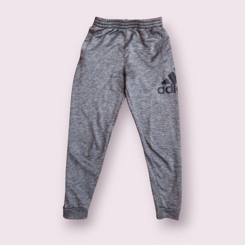 Adidas gray sweatpants teen size 14/16 fits like women's XS or XXS, like new
