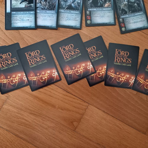 Lord of the Rings cards new, Theoden and Eomer decks with rare gold cards
