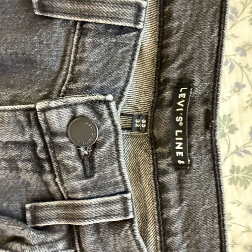 Levi's Line 8 Slim Fit Jeans used, gray with fading, size 33x32