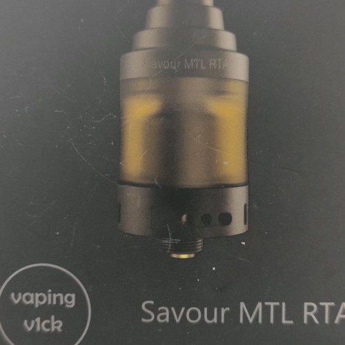 Savour MTL RTA used, black steel