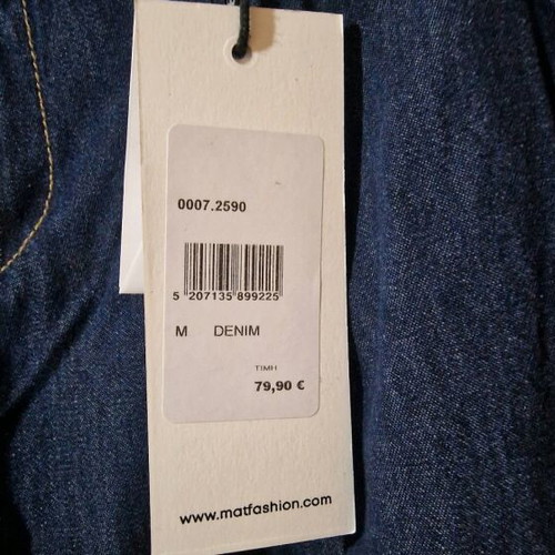 Mat Fashion wide leg denim pants new, size M, blue