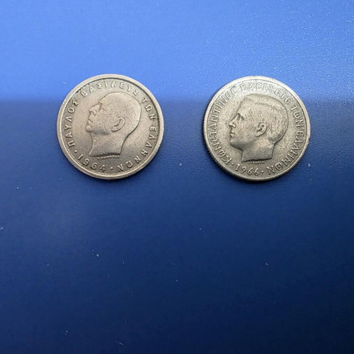 29 Greek coins from 1869 to 1968