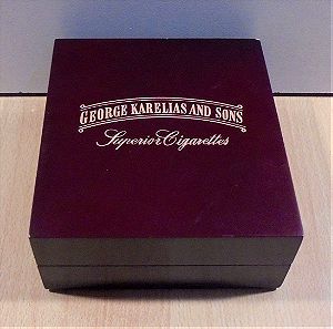 George Karelias & sons τσιγάρα διαφημιστική ξύλινη θήκη για cd