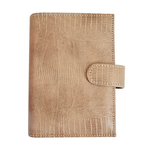Organiser leather beige pocket new
