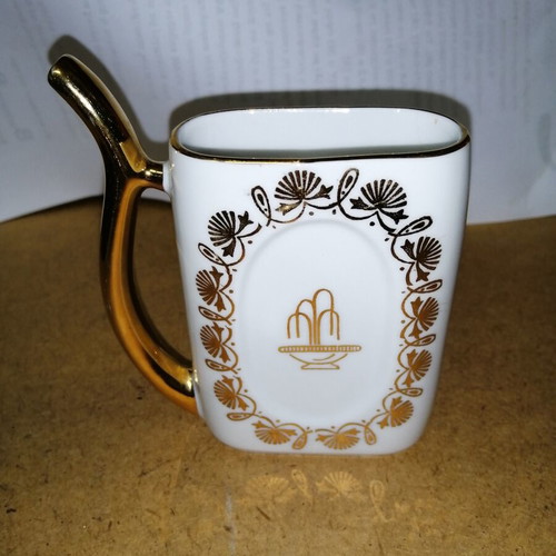 Porcelain Mug from Karlovy Vary with Gold Details used
