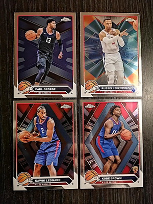 Topps Chrome 4 κάρτες σαν καινούργιο, πακέτο 2023-24