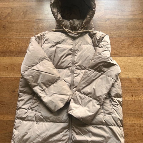 Zara jacket size S like new, beige with hood and zipper