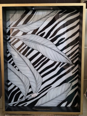 Tray new with glass 30×40