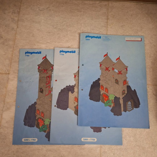 Playmobil 3269 castle with expansions 7759 and 7760 like new