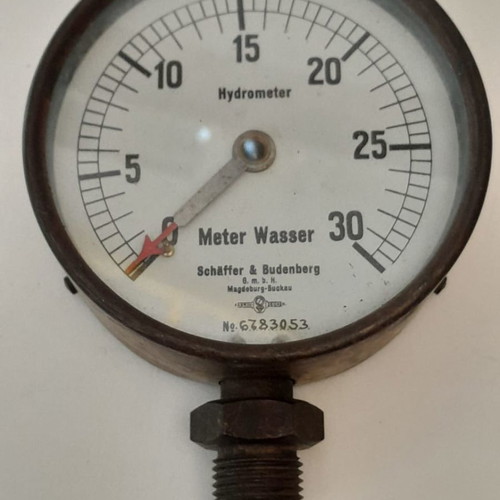 Hydrometer vintage functional, diameter 14.5 x 4.5 cm