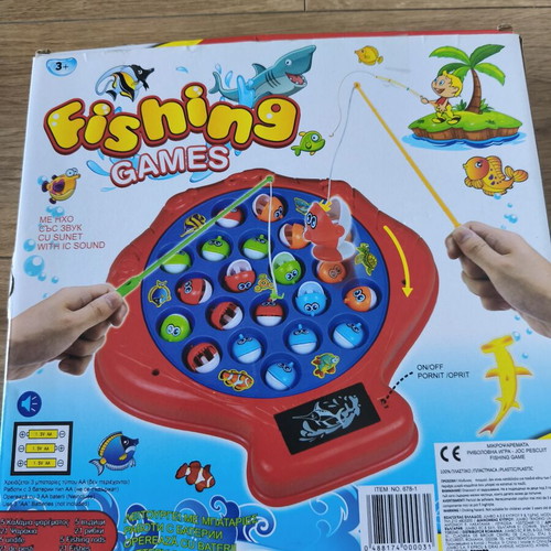 Fishing game with music, 3+ years