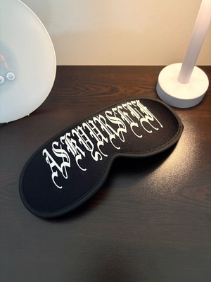 ASKYURSELF Goth Logo Sleeping Mask new