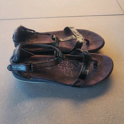 Camper patent leather sandals used, size 37, black