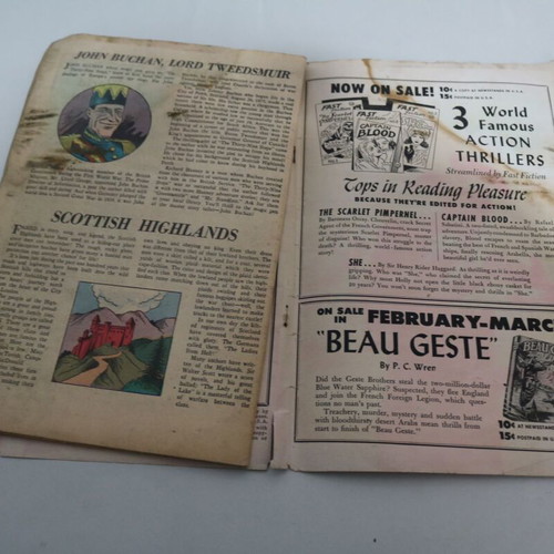 Fast Fiction #4 comic used, The 39 Steps by John Buchan