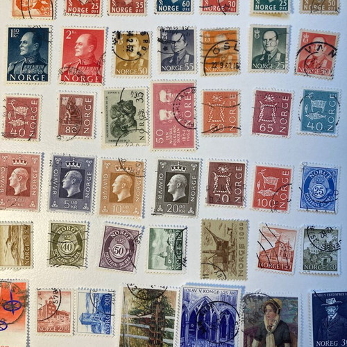 Norway 100 different used stamps, sealed