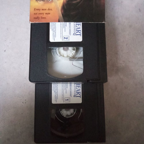 Braveheart VHS used, 1990s adventure movie