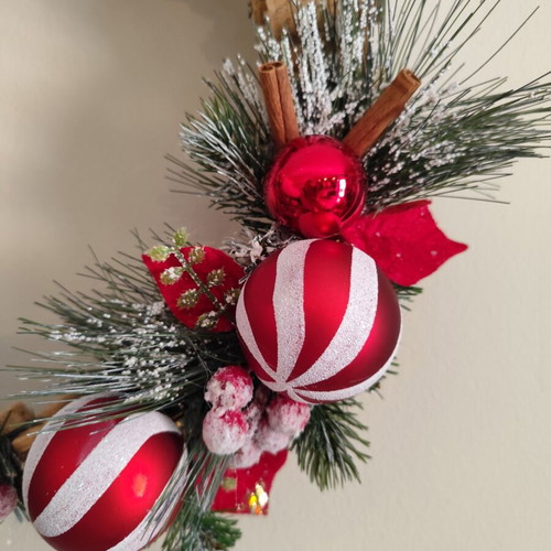 Handmade Christmas wreath 35cm new