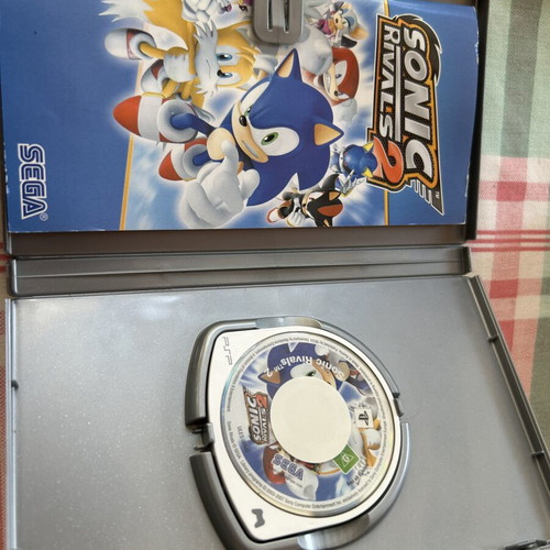 PSP Sonic Rivals 2 Platinum game like new, complete in box