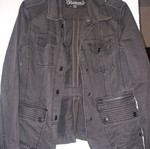 Spring jacket used, brown green, size M/L