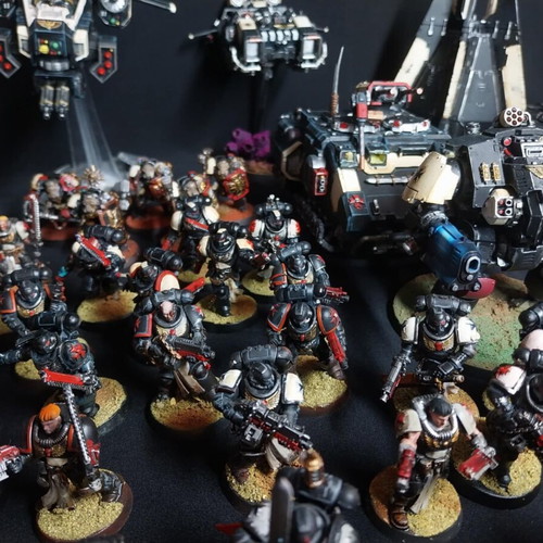 Black Templars Army Warhammer 40K fully painted, like new