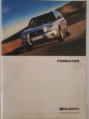 Subaru Forester SG διαφημιστικό προσπέκτους στα γερμανικά, 09/2003