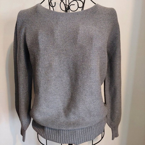 Marella knitted women's sweater small grey like new