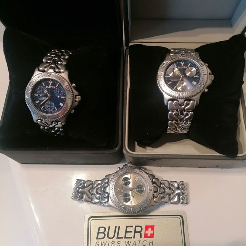 Genuine Swiss chronograph of top quality manufactured by Buler