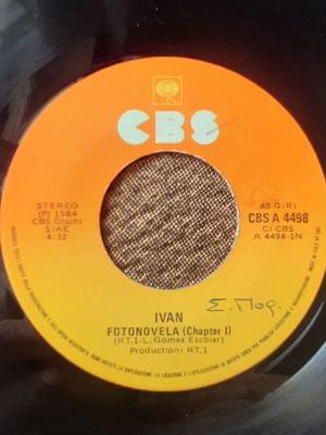 Ivan Fotonovela / Cena Fria 7" single μεταχειρισμένο, Italo disco