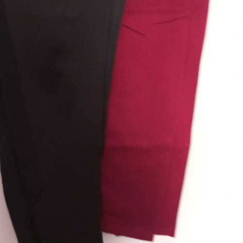 Women's leggings, black and burgundy, size XL
