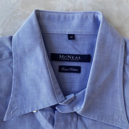McNeal fine cotton blue button-down shirt