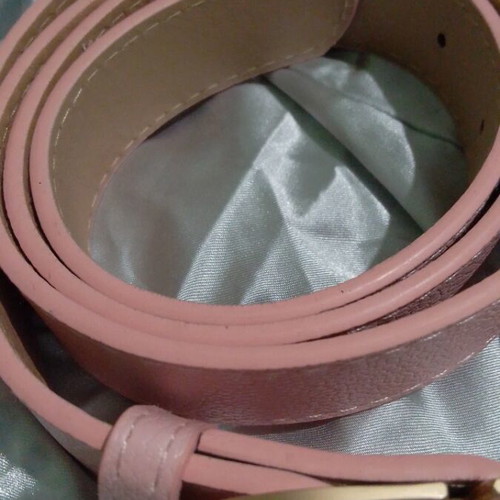 Ζώνη Pink Dust καινούργια, τεχνητό δέρμα, μέγεθος έως XL
